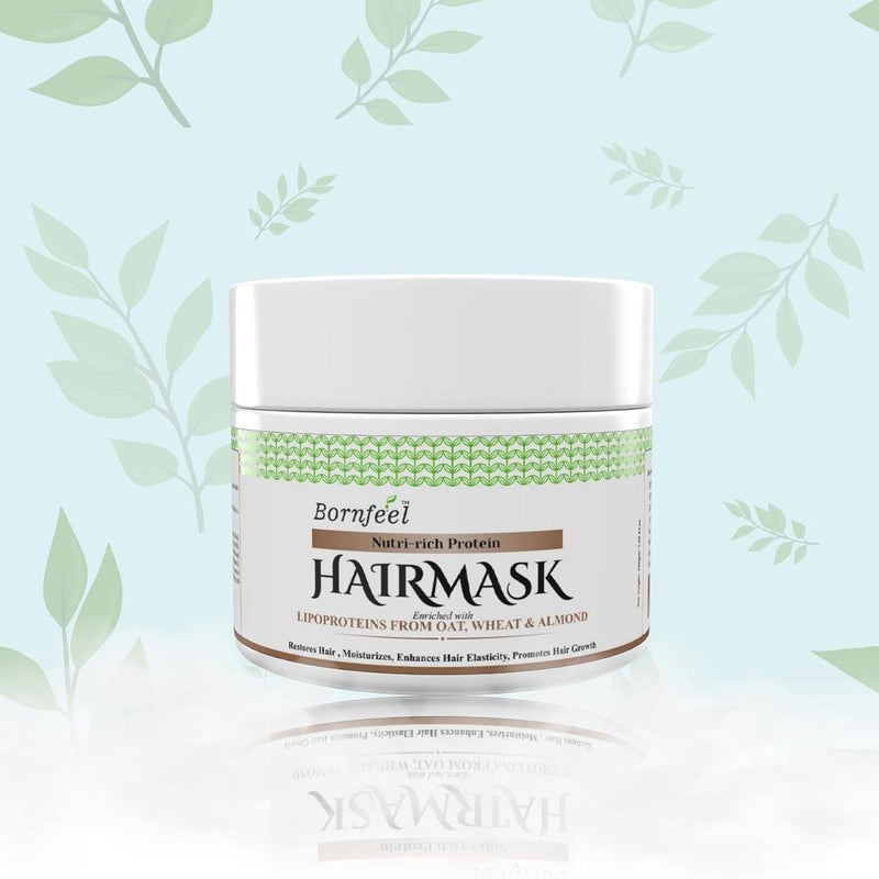 Bornfeel Pro Anti Hair Fall Conditioning Hair Mask With Protein Reduce Frizzy Hair Improve Hair Elasticity and Restore Scalp Health 200 gm - Image 1