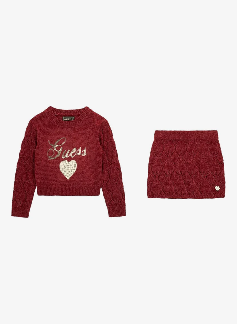 GUESS Kids Crew Neck Sweater and Pant Sets