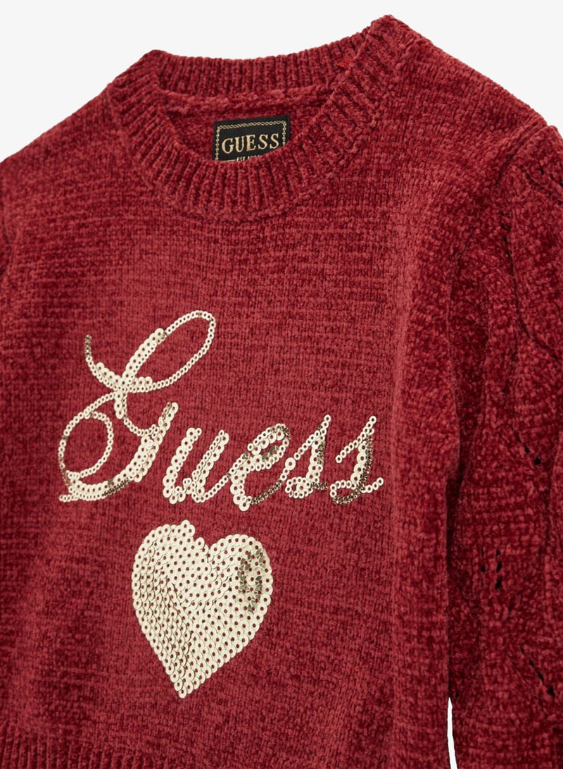 GUESS Kids Crew Neck Sweater and Pant Sets - Image 3