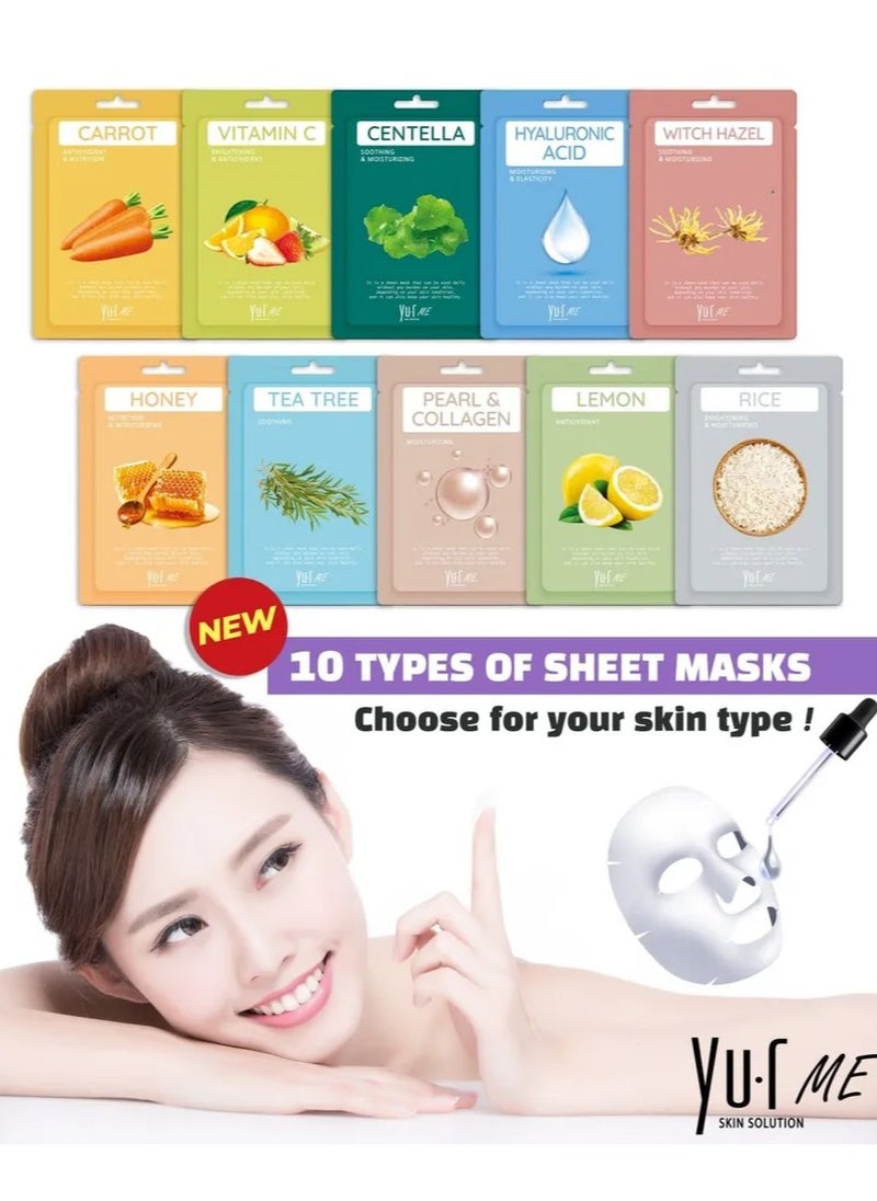 YU.R SKIN SOLUTION YuR Me Brightening&Antioxidant Vitamin C Sheet Mask  - Image 5