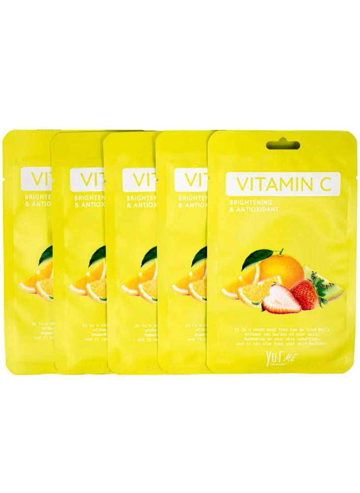 YU.R SKIN SOLUTION YuR Me Brightening&Antioxidant Vitamin C Sheet Mask  - Image 3