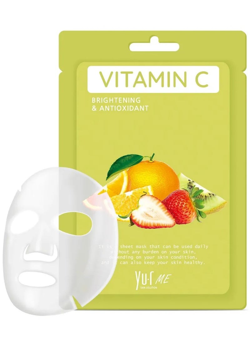 YU.R SKIN SOLUTION YuR Me Brightening&Antioxidant Vitamin C Sheet Mask  - Image 2
