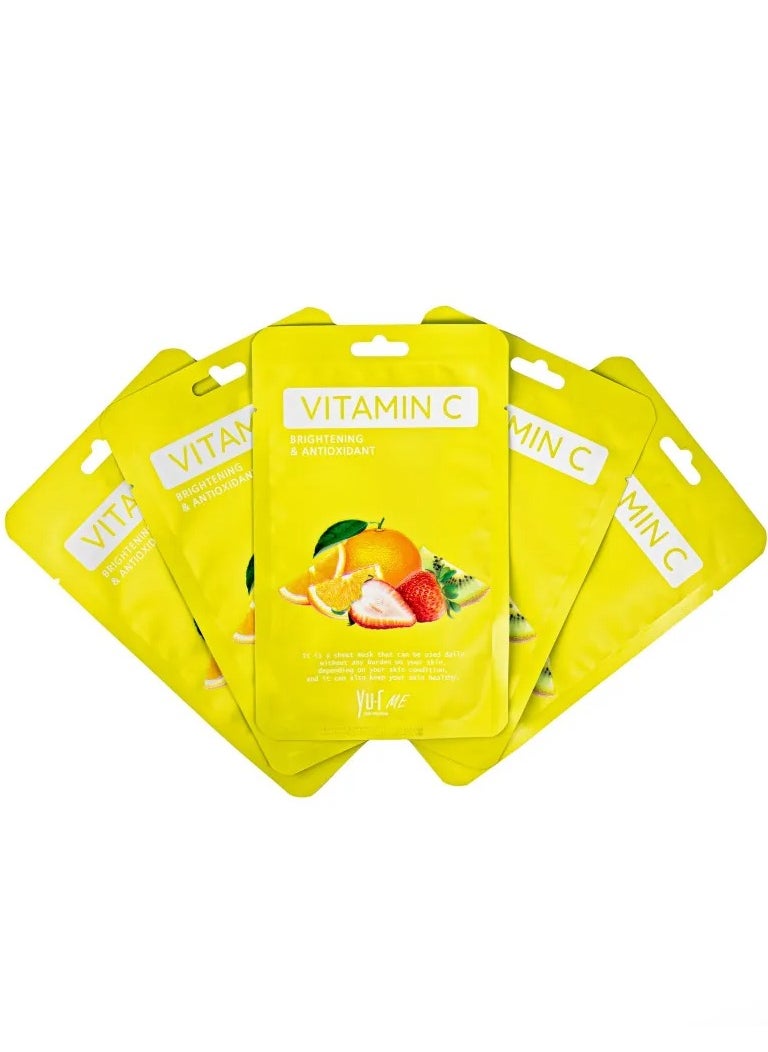 YU.R SKIN SOLUTION YuR Me Brightening&Antioxidant Vitamin C Sheet Mask  - Image 4