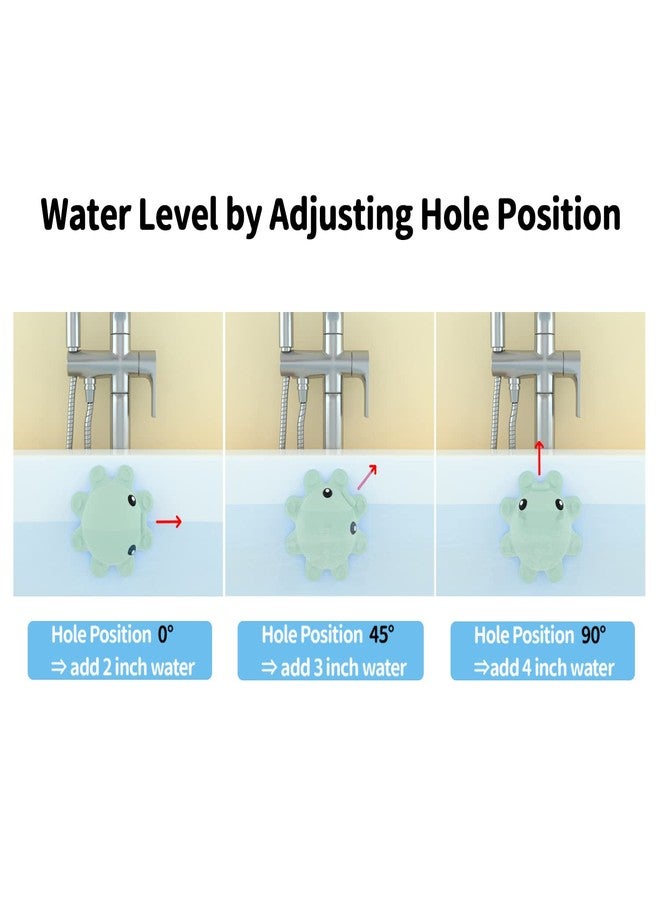 Abalter Bathtub Overflow Drain Cover Tub - Silicone Bathroom Overflow Drain Cover, Bath Tub Overflow Cover, Bathroom Spa Accessories, Adds Inches of Water for Deeper&Warmer Bath，Aqua Green - Image 5