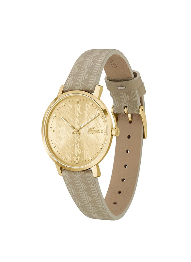 LACOSTE - ساعة يد نسائية من الجلد بعقارب دائرية الشكل 2001357 - 35 ملم - Image 1