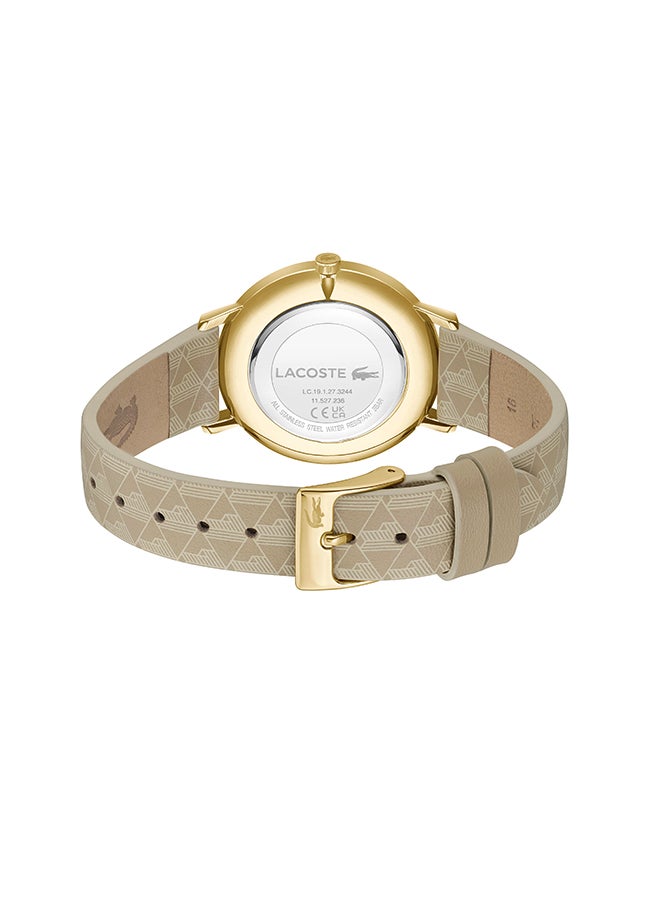 LACOSTE - ساعة يد نسائية من الجلد بعقارب دائرية الشكل 2001357 - 35 ملم - Image 1
