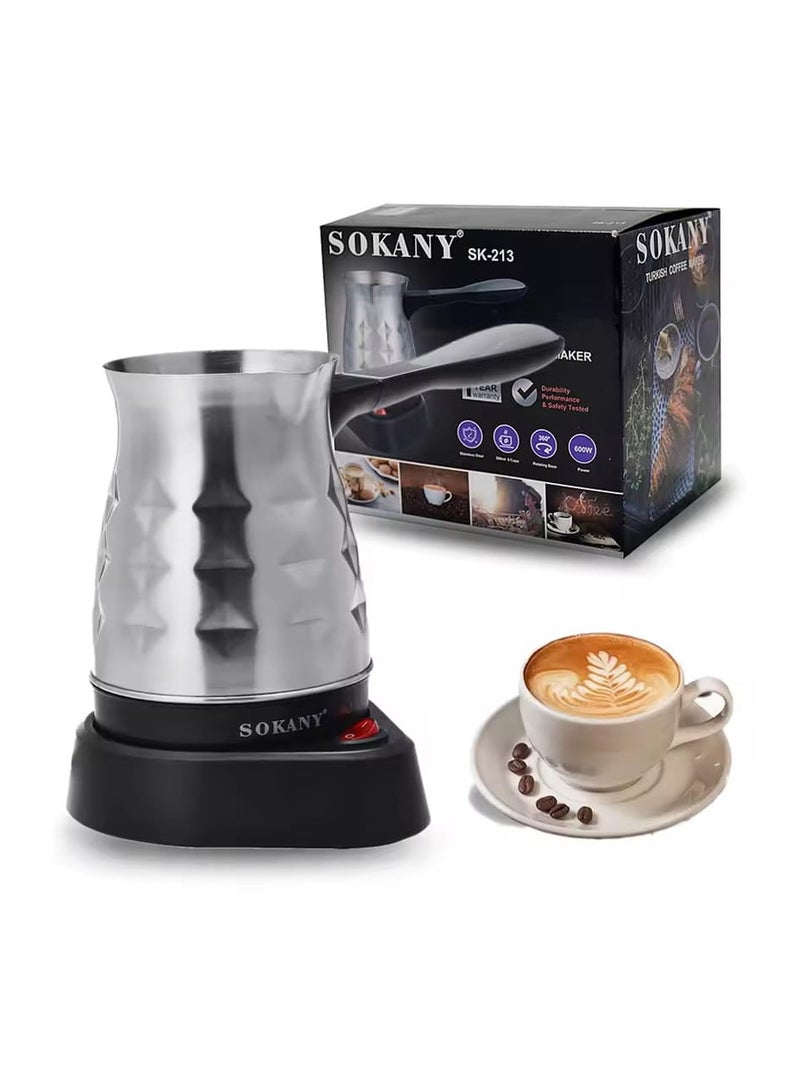 Turkey Coffee Pot Electric Coffee Maker Italian Mocha Pot Greek Turkish Coffee Machine Easy Portable for Household Office - Image 4
