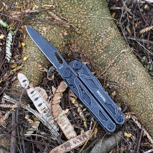 ROCKTOL Multitool, VG-10 Blade, 29-in-1 Multitool Pliers with Replaceable Wire Cutters and Saw, Heavy-duty Stainless Steel Multi-tool Set and Nylon Sheath for Camping Survival multi tool for Man - Image 4