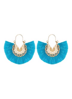Fan Shaped Hoop Earrings