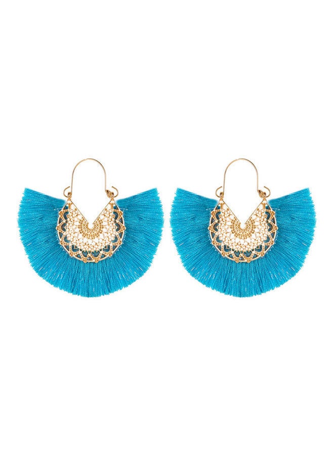 NIBEMINENT - Fan Shaped Hoop Earrings - Image 1