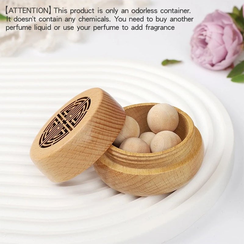 Ancient Portable No Perfume DIY Fragrance Wooden Box Aroma Diffuser - Home & Car Decor - Image 1