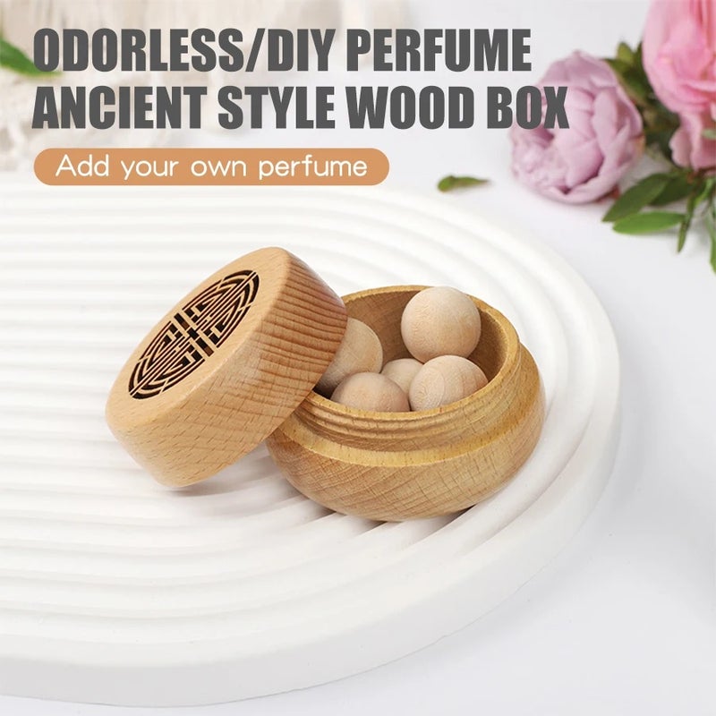 Ancient Portable No Perfume DIY Fragrance Wooden Box Aroma Diffuser - Home & Car Decor - Image 5
