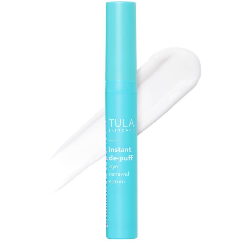 TULA Skin Care Instant De-Puff Eye Renewal Serum - Dark Circles Under Eye Treatment, Reduce Puffiness and Signs of Wrinkles, 0.5 fl oz. - Image 1