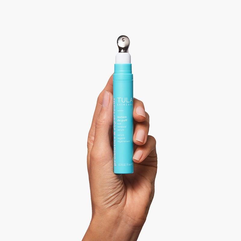 TULA Skin Care Instant De-Puff Eye Renewal Serum - Dark Circles Under Eye Treatment, Reduce Puffiness and Signs of Wrinkles, 0.5 fl oz. - Image 3