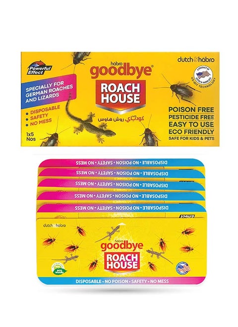 Roach Cockroach Trap - Effective Pest Control Solution for Home and Office (1x5 Nos)