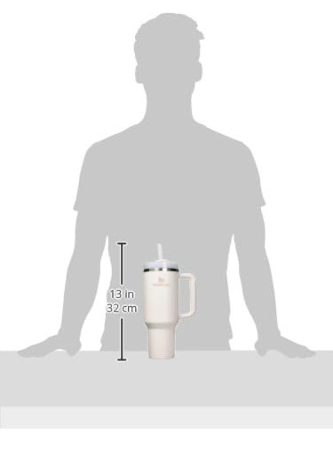 Stanley Style 40oz Insulated Tumbler FlowState 3-Position Lid Reusable Straw Double Wall Vacuum Cold Hot Drinks (Rose Quartz 2.0) - Image 4