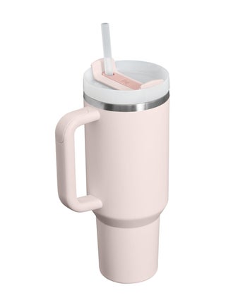 Stanley Style 40oz Insulated Tumbler FlowState 3-Position Lid Reusable Straw Double Wall Vacuum Cold Hot Drinks (Rose Quartz 2.0) - view 3