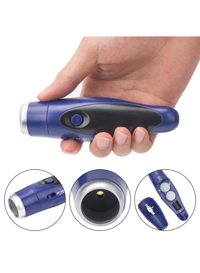 شابية صفارة إلكترونية، صفارة تعمل بالبطارية، قابلة للتعديل بثلاثة مستويات صوت مختلفة، صفارة مع حبل، صفارات إلكترونية محمولة للحكام ومدربي الكرة الطائرة والمعلمين ورياضة كرة القدم وتدريب الحيوانات الأليفة - لون أزرق - Image 4