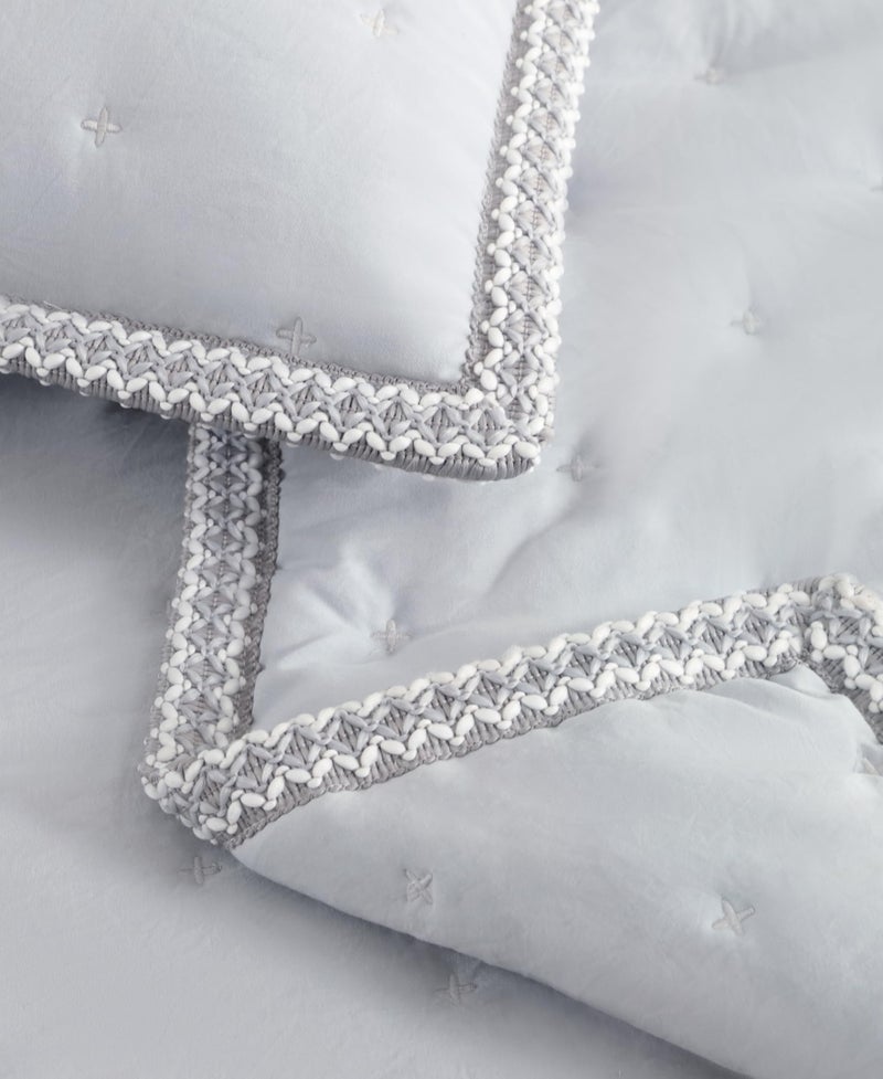 UGG Devon Braid Twin/Twin XL Quilt Set â€“ Soft Lightweight 3-Piece Bedding with Quilt and Shams, Hypoallergenic & Breathable, Twin/Twin XL, Gray Violet - Image 4