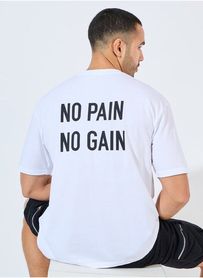 Styli - Oversized Back Slogan T-Shirt - Image 1