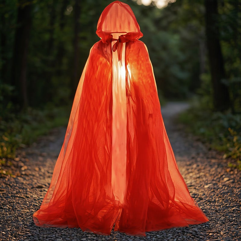Upgraded Hooded Tulle Cape 185cm Anti Static Non Fray Breathable For Adults - Image 5