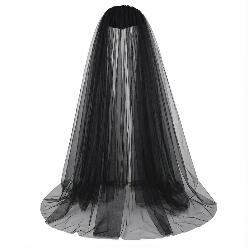 Upgraded Hooded Tulle Cape 185cm Anti Static Non Fray Breathable For Adults - Image 1