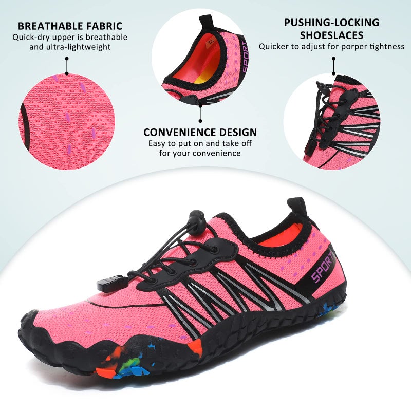 ziitop Water Shoes for Men Women Beach Barefoot Swim Rock Climbing Pool Shoes Socks, Anti-Slip Breathable Quick Dry Lightweight Slip-on, Outdoor Sport Hiking Walking Boating Fishing Diving Surfing - Image 2