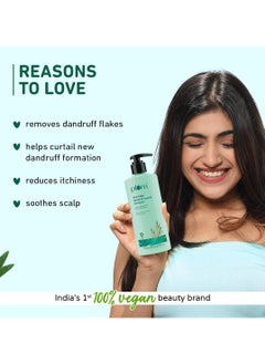 Plum Tea Tree Dandruff Control Shampoo I With Tea Tree Oil, Propanediol Caprylate & Willow Bark Extracts I For All Hair Types Dandruff Control | Sulphate Free | Paraben- Free I 100% Vegan | 250 Ml  - Image 3