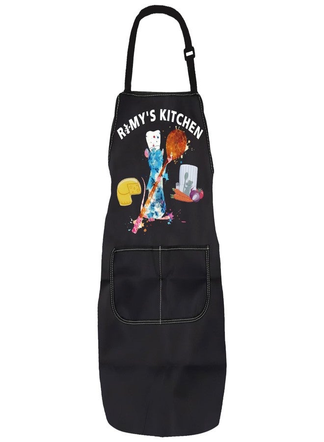 PXTIDY Rat Kitchen Apron With Pockets Remy The Rat Movie Fans Gift Apron For Cooking Waterproof Adjustable - Image 1