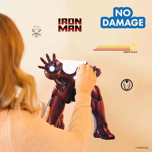 WALL PALZ Marvel Iron Man Wall Decals - 22" Avengers Removable Vinyl Stickers for Kids Bedroom Playroom Bathroom - Peel and Stick Room Décor - Image 4