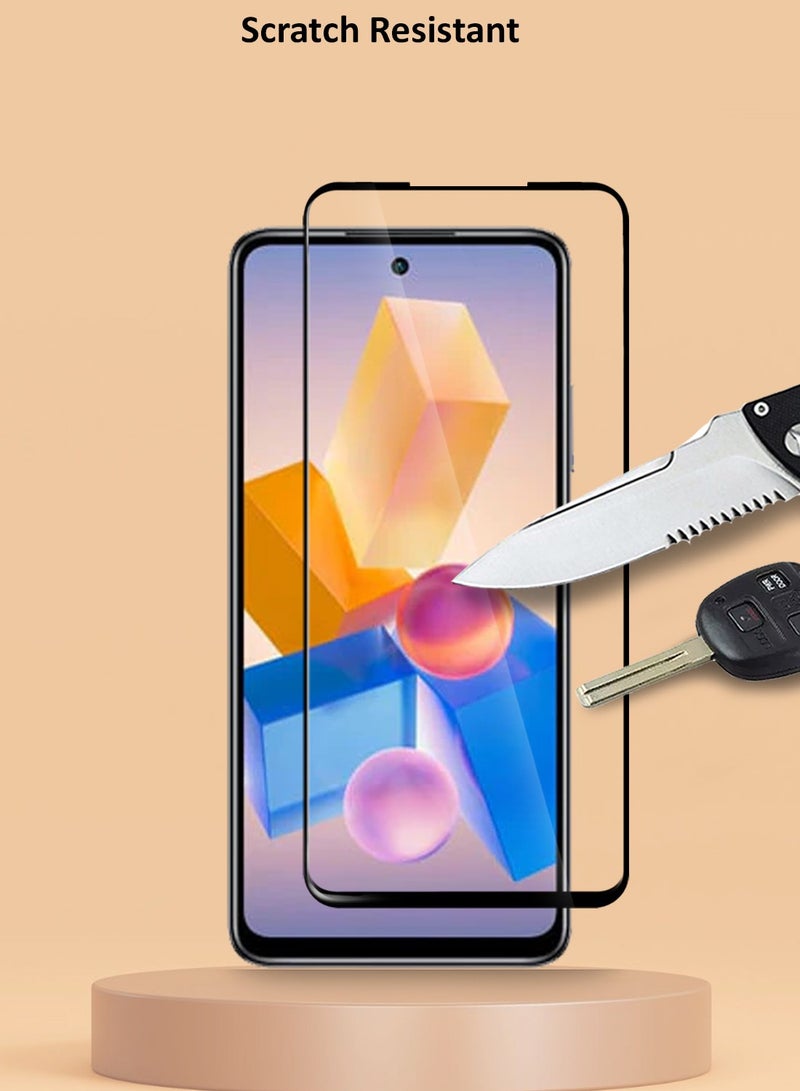 Techie واقي شاشة كامل من الزجاج المقوى عالي الجودة بدرجة صلابة 10H لهاتف Infinix Hot 40 Pro - مضاد للخدش ومضاد لبصمات الأصابع ومضاد للفقاعات - Image 5