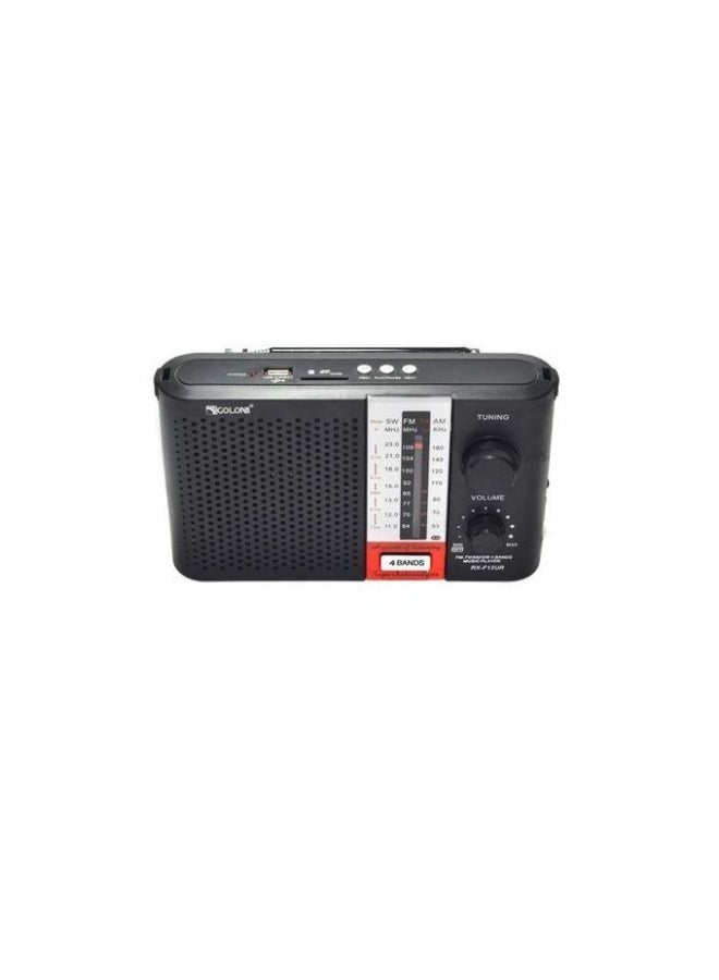 Golon RX-F12UR Classic Radio SD/USB Music Player W/ Rechargeable Battery - multicolor - Image 1