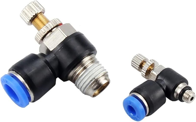 Pneumatic Throttle Valve Speed Regulator 1 2 Inch BSP 12mm OD Hose - Image 4