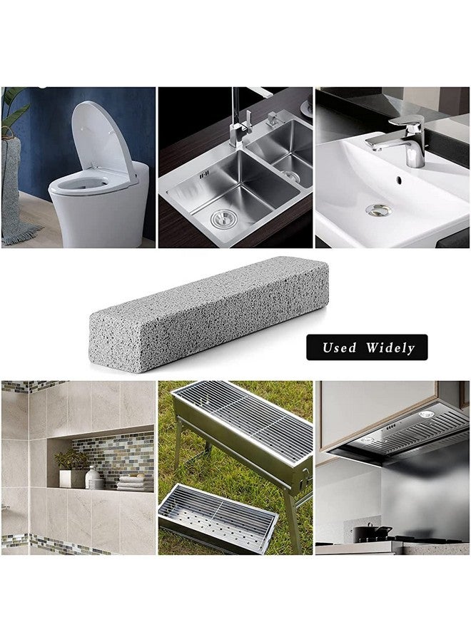 زيبويو حجر الخفاف ZIBUYU® لتنظيف المراحيض والمطابخ والحمامات حجر الخفاف لتنظيف المراحيض حجر تنظيف البلاط للمطبخ والحمام والمسبح وتنظيف المنزل حجر الخفاف - قطعتان - Image 2