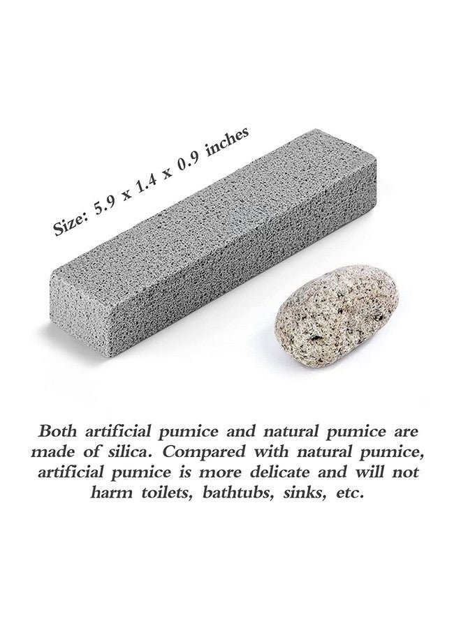 زيبويو حجر الخفاف ZIBUYU® لتنظيف المراحيض والمطابخ والحمامات حجر الخفاف لتنظيف المراحيض حجر تنظيف البلاط للمطبخ والحمام والمسبح وتنظيف المنزل حجر الخفاف - قطعتان - Image 3