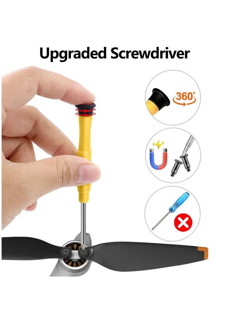 Realfrog - (16 Pcs) Low-Noise Propellers for DJI Mini 4 Pro/Mini 3 Pro – Quick-Release Replacement Blades, Compatible with DJI Mini Series Drones - Image 1