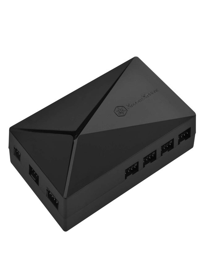 SilverStone Technology LSB02-E Addressable RGB LED and Fan Hub with Remote and Thermal Temperature Probe - Image 1