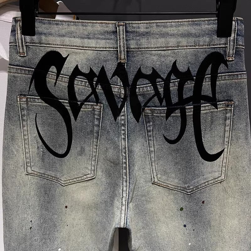 Unisex Classic Denim Jeans Loose Fit Daily Outdoor Wear - Image 5
