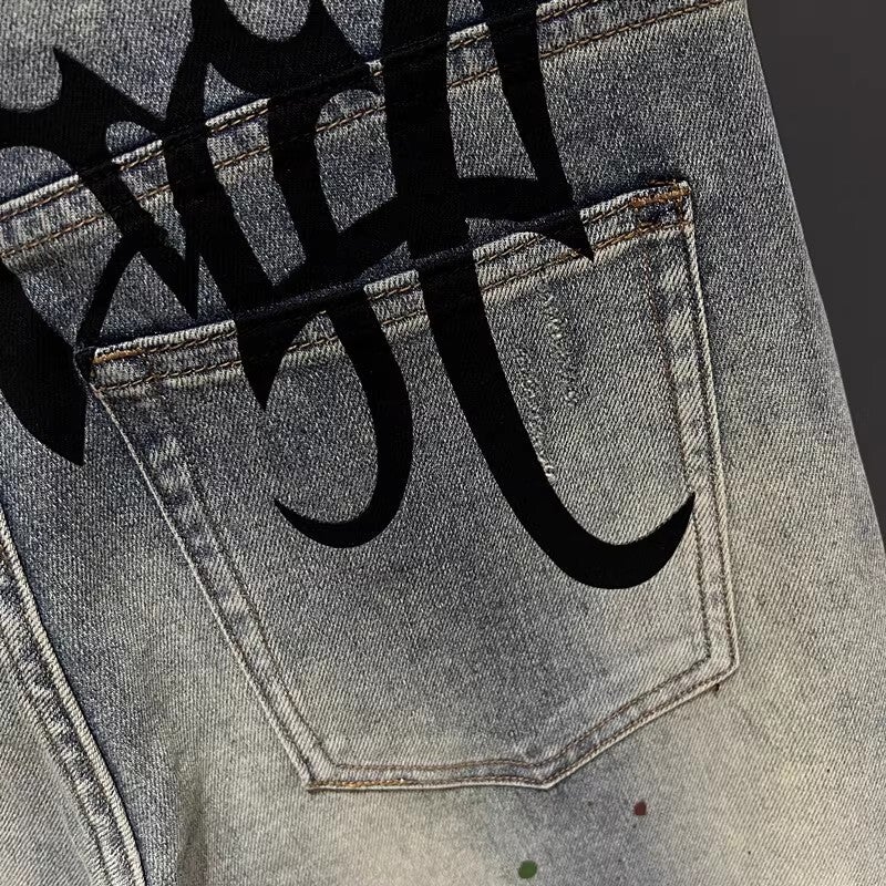 Unisex Classic Denim Jeans Loose Fit Daily Outdoor Wear - Image 4