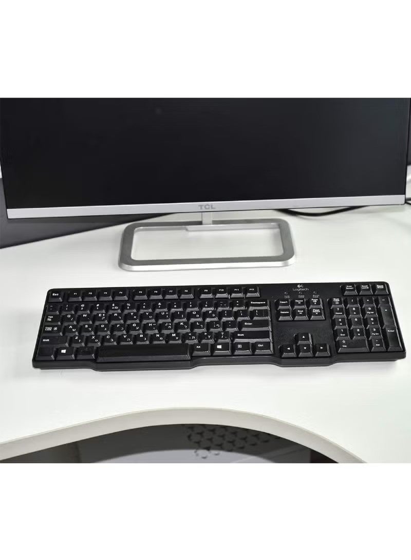 2PCS Arabic Keyboard Stickers Arabic-English Keyboard Letters Replacement Stickers Black Background with White Font for Computer Laptop Notebook Desktop Matte Arabic Keyboard Alphabet Stickers - Image 5