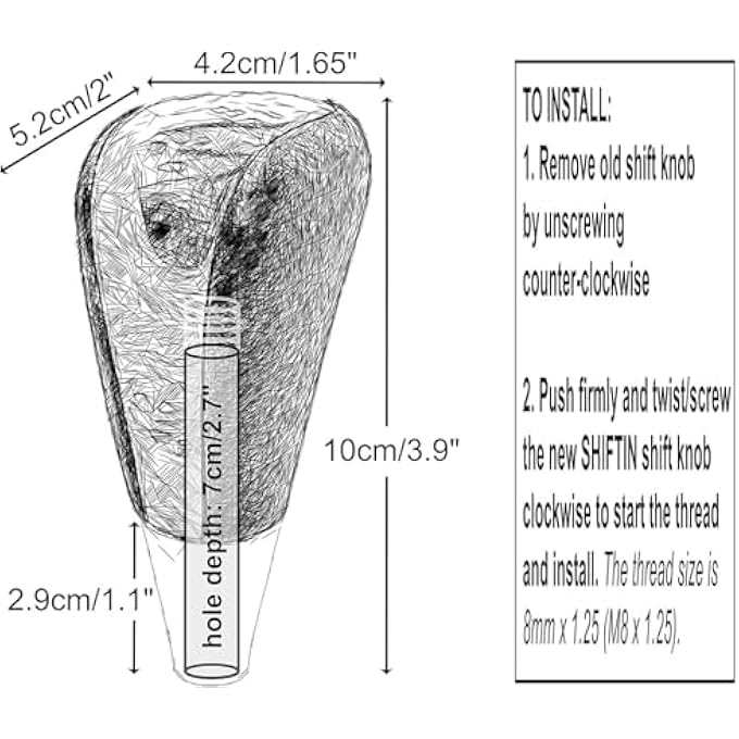 ريحني مقبض ناقل حركة من الجلد الخشبي لتويوتا أفالون، ياريس 4 رانر، لاند كروزر، سيينا، كامري، سولارا، تاكوما ولكزس ES300، ES330، GS300، GS400، GS430، SC300، SC400 - Image 5