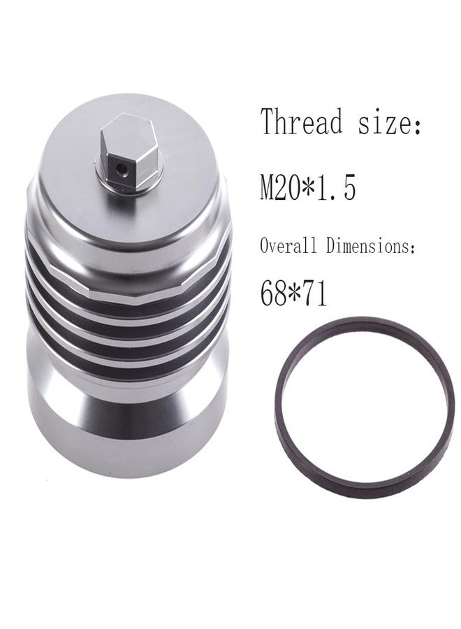 DLP Motorcycle Racing Stainless Steel Reusable Oil Filter with Replacement cartidge fitting Thread size M20*1.5 - Image 2