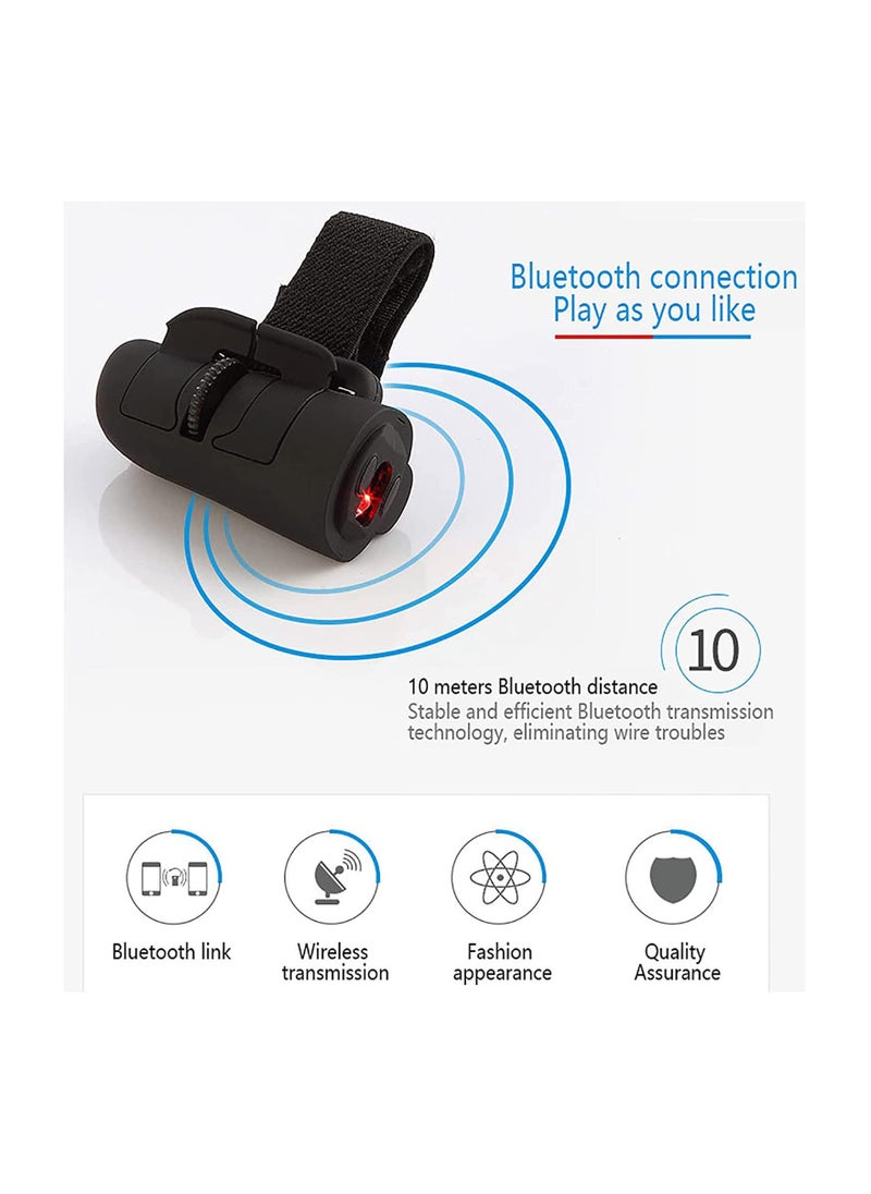 Finger Ring Mouse, Mini Bluetooth Wireless Finger Ring Mouse, 2.4GHz Lazy Finger Rings Optical Mouse, Photoelectric Resolution 1600DPI, for Computer, Laptop, Tablet