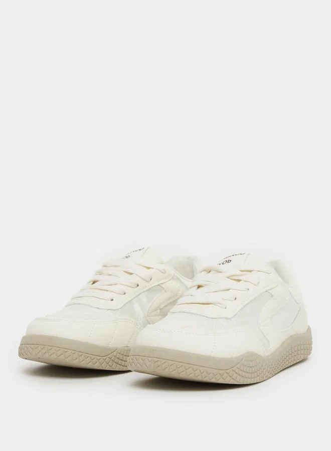 ستايلي Styli Classic Court Lace Up Sneakers