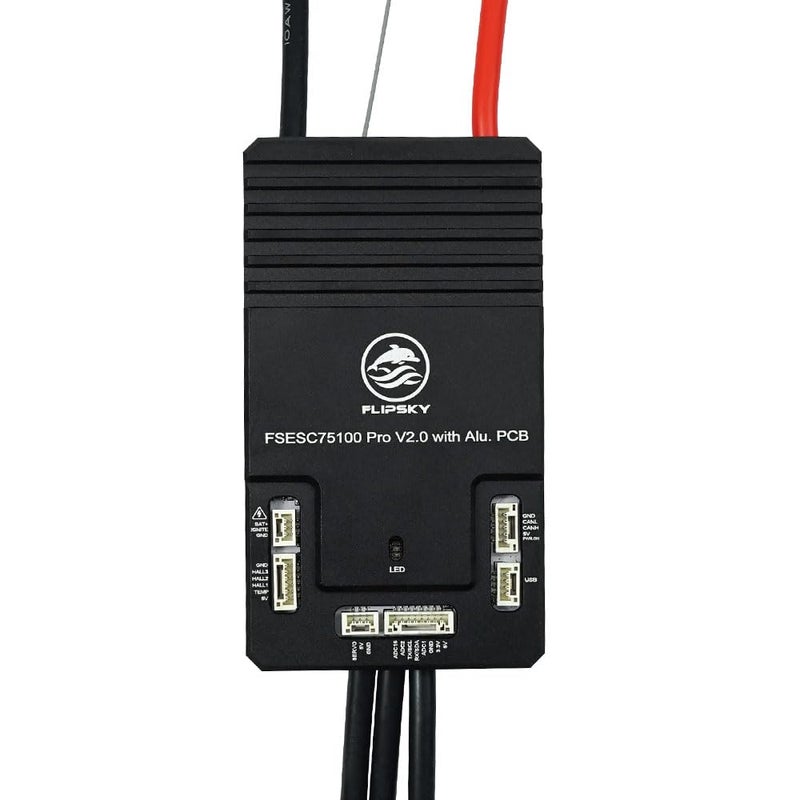 FLIPSKY 75100 Pro V2.0 with Aluminum PCB with Power Button Based on VESC for Electric Skateboard/Scooter/Ebike Speed Controller - Image 4