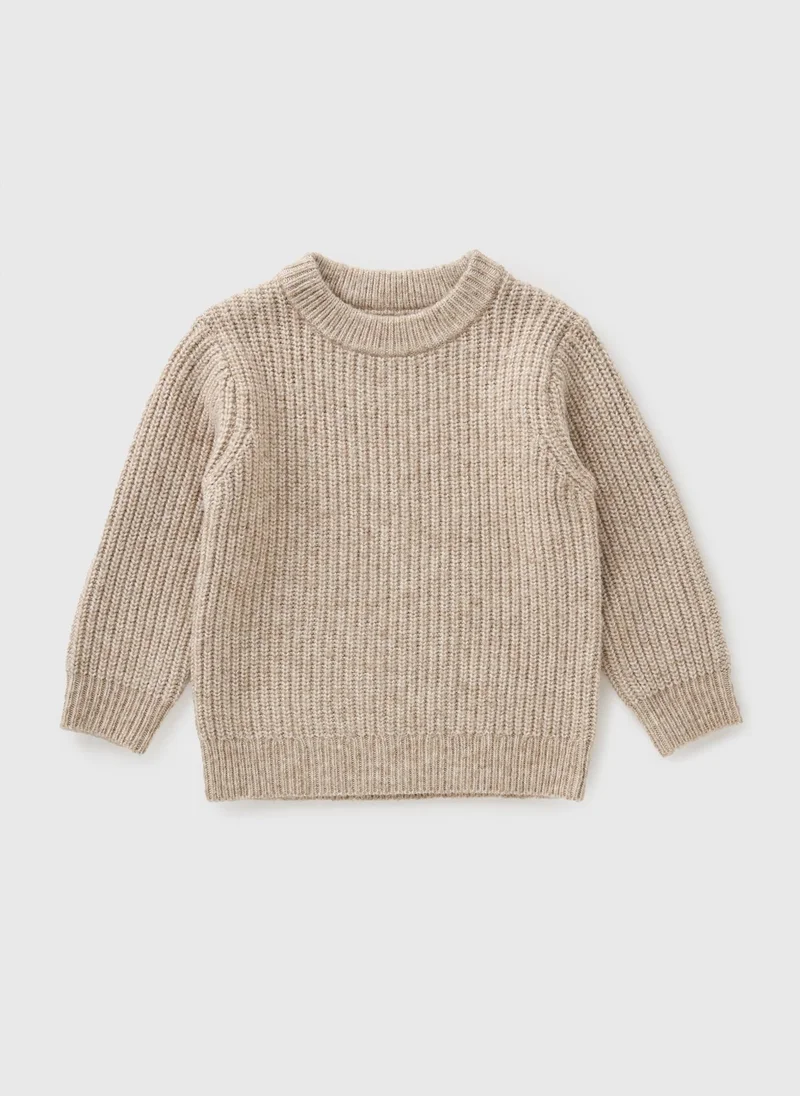 ماتلان Boys Oatmeal Knit Jumper