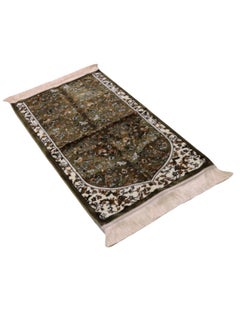 سمارت هوم سجادة صلاه فنتازي أولترا تركية كبيرة منقوشة مبطنة/شرشف صلاة 66X120 سم  - Image 2