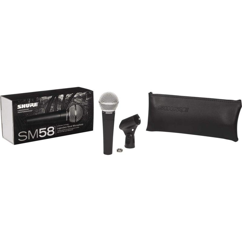 The Imaging World Shure SM58-LC Cardioid Dynamic Vocal Microphone + Extra Two (2) XLR Cables Bundle - Image 3
