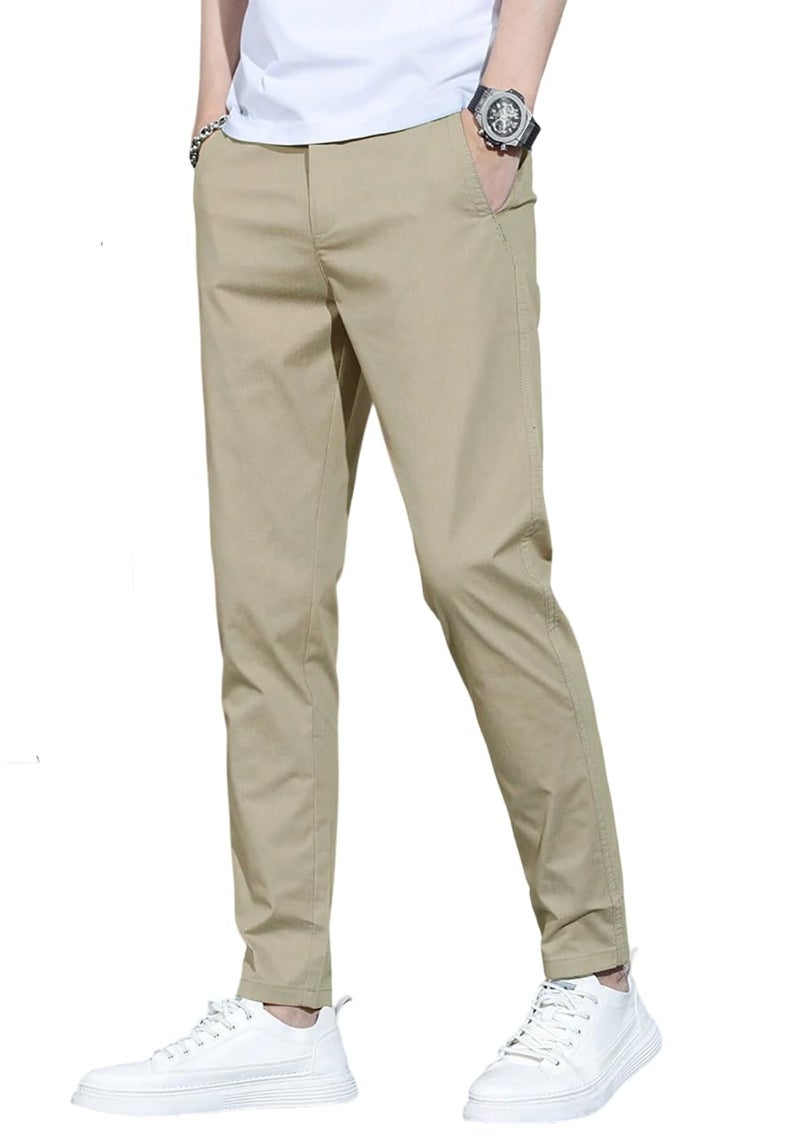 JVX Men Trouser || Men Trouser Pants || Men Trouser Pants Cotton || Trouser for Men(Trouser) (36, Khakhi) - Image 1