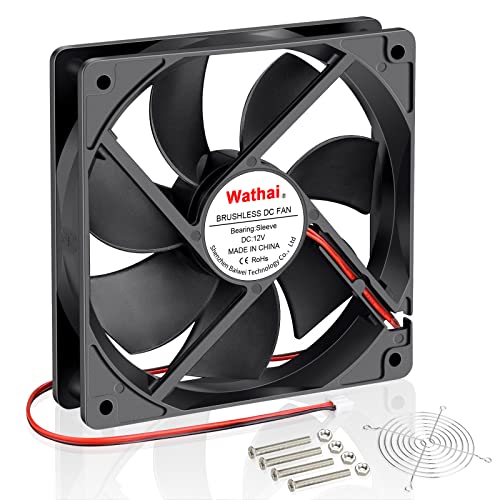 Wathai 120x120x25mm 120mm 12V 0.45A 2Pin DC Brushless Cooling Fan - Image 1